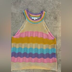 THML Multicolor Striped Knit Top
